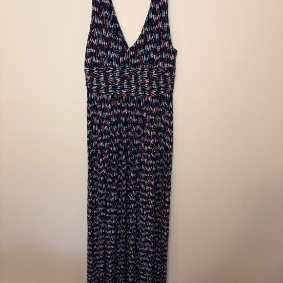 Lilly Pulitzer Sloane Maxi Dress in Oh Buoy - size Large - Strechy Soft Nautical - Picture 3 of 8